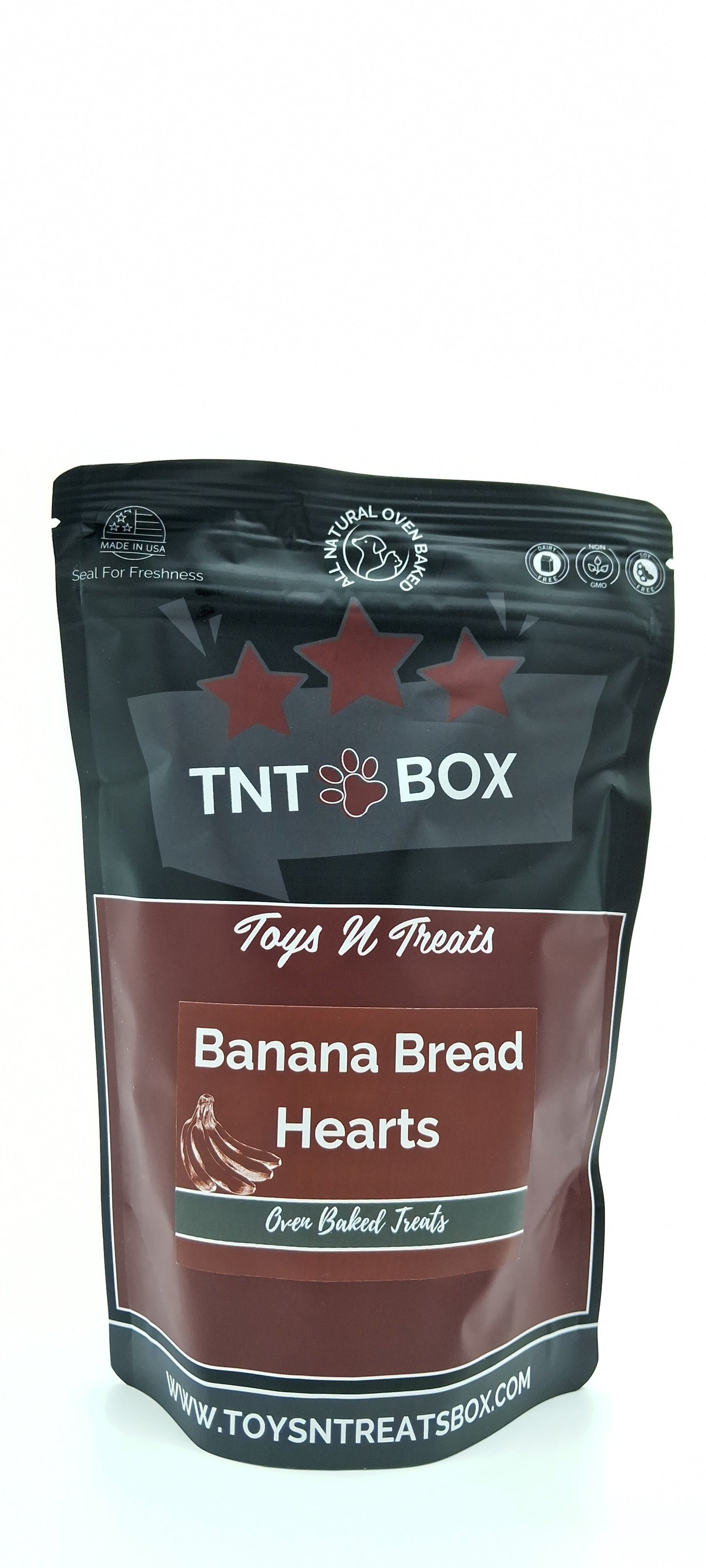 Banana Bread Heart Treats – Oven-Baked, All Natural