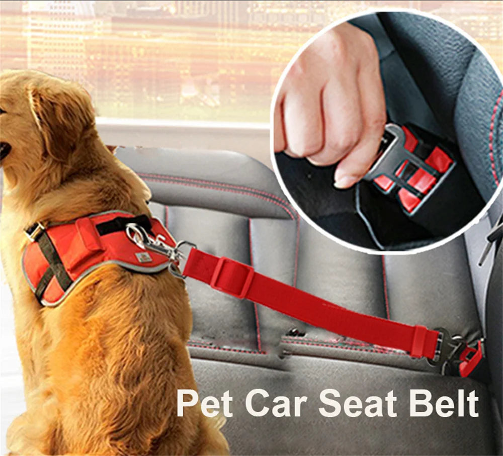 The SafeRide Belt — Adjustable Car Safety Belt for Pets