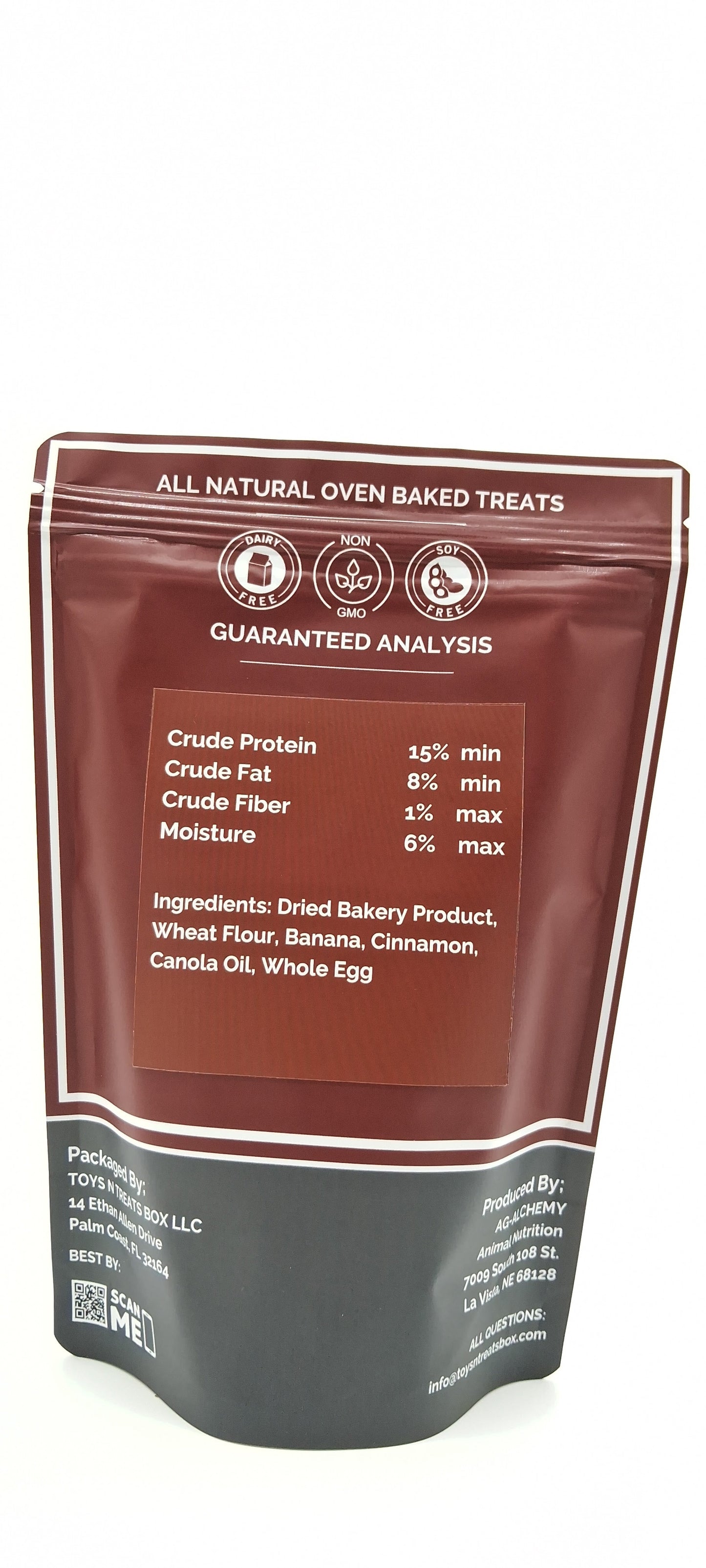 Banana Bread Heart Treats – Oven-Baked, All Natural
