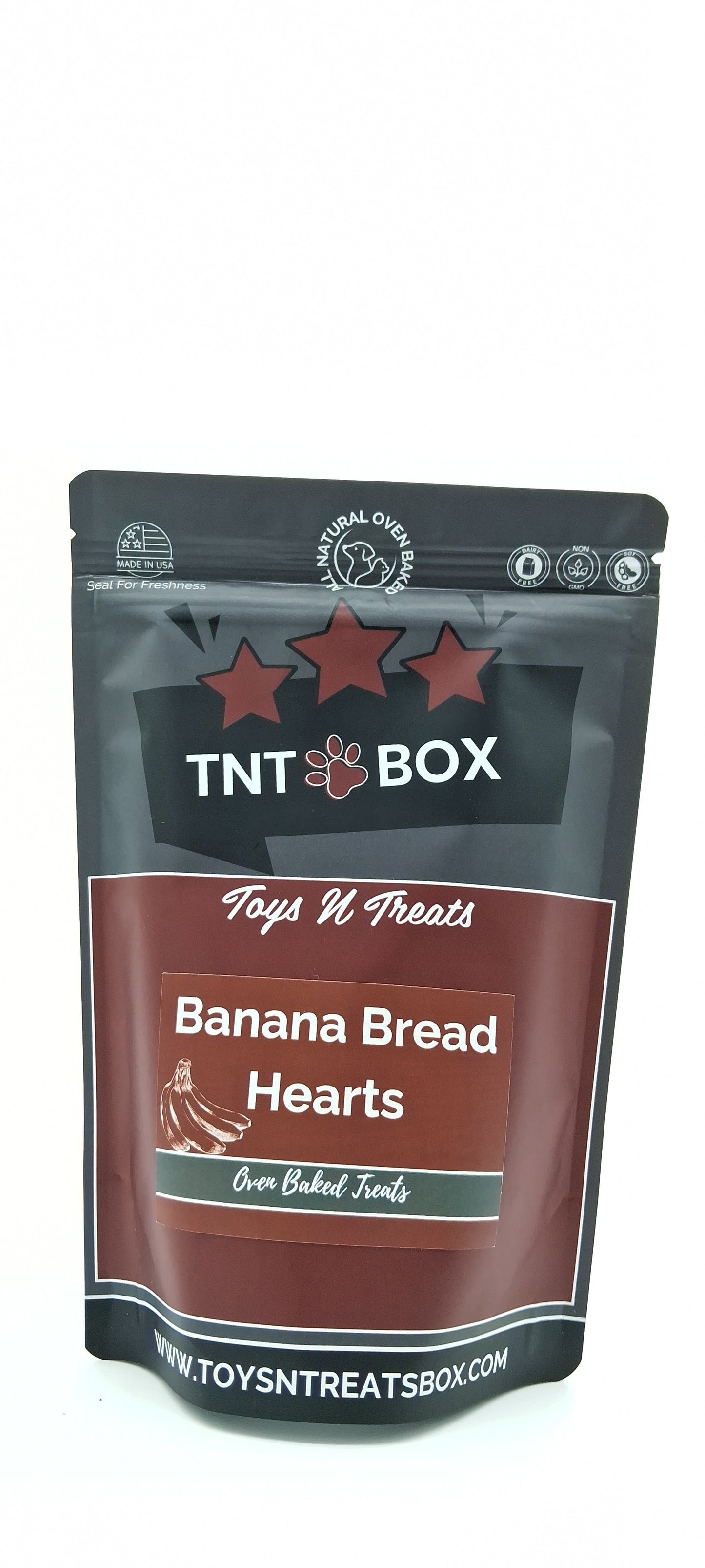 Banana Bread Heart Treats – Oven-Baked, All Natural